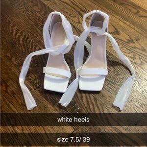 Elegant White Heels